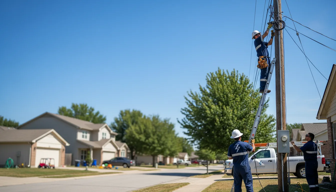 Residential electrician providing installation services in Washington, AR
